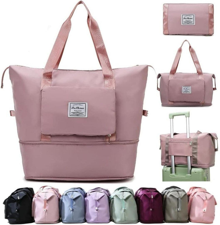 حقيبة سفر قابلة للطي ذات سعة كبيرة